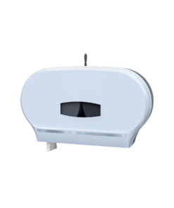 dual jumbo toilet roll dispenser